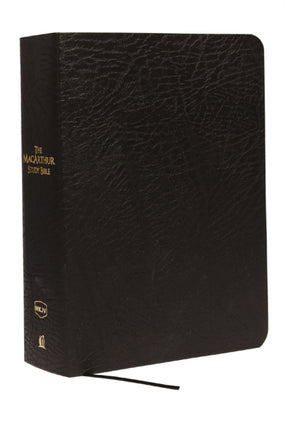 NKJV, The MacArthur Study Bible, Large Print, Bonded Leather, Black: Holy Bible, New King James Version