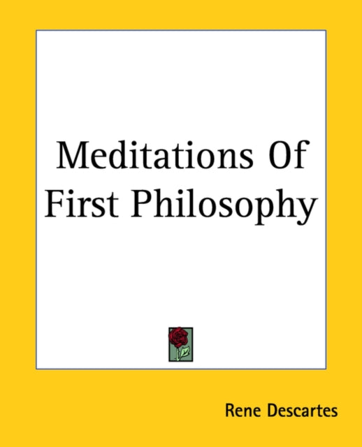 Meditations Of First Philosophy