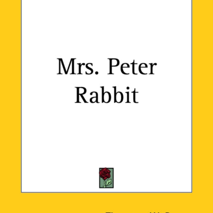 Mrs Peter Rabbit