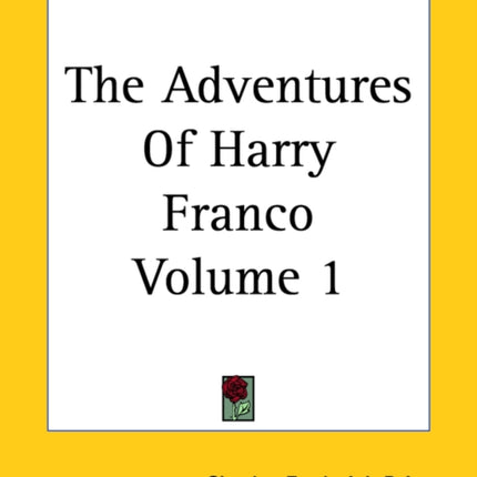 The Adventures Of Harry Franco Volume 1