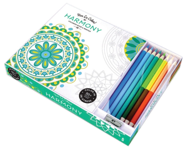 Vive Le Color Harmony Coloring Book and Pencils