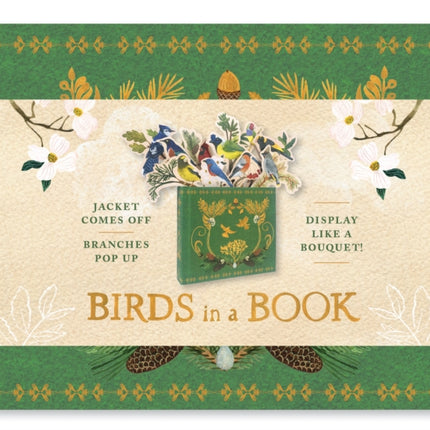 Birds in a Book (A Bouquet in a Book): Jacket Comes Off. Branches Pop Up. Display Like a Bouquet!