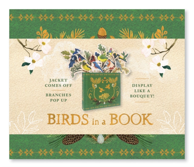 Birds in a Book (A Bouquet in a Book): Jacket Comes Off. Branches Pop Up. Display Like a Bouquet!