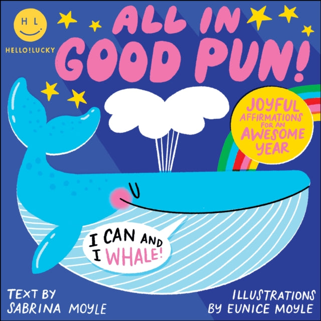 HelloLucky All in Good Pun 2025 Wall Calendar