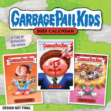 Garbage Pail Kids 2025 Wall Calendar