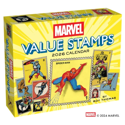 Marvel Value Stamps 2026 DaytoDay Calendar