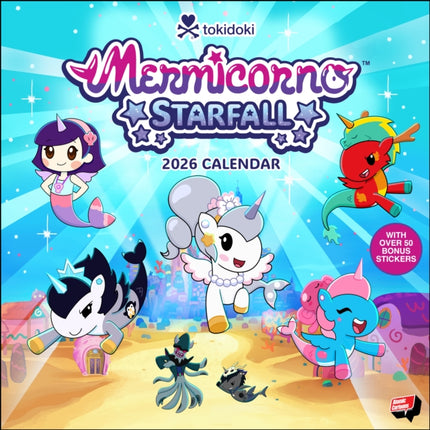 Mermicorno Starfall 2026 Wall Calendar with 50