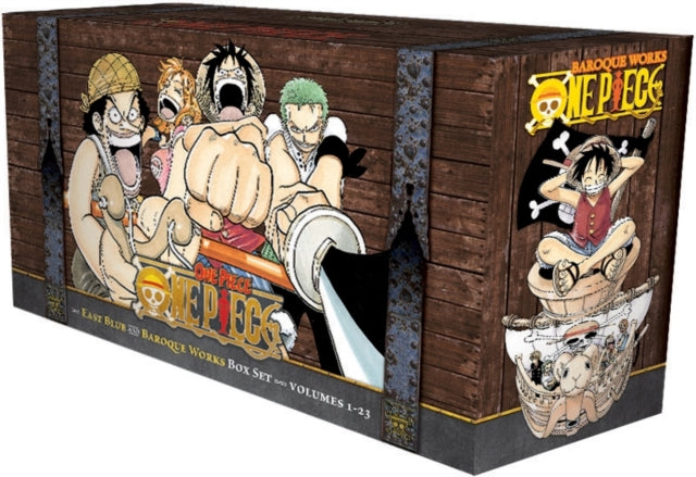 One Piece Box Set 1: East Blue and Baroque Works: Volumes 1-23 with Premium