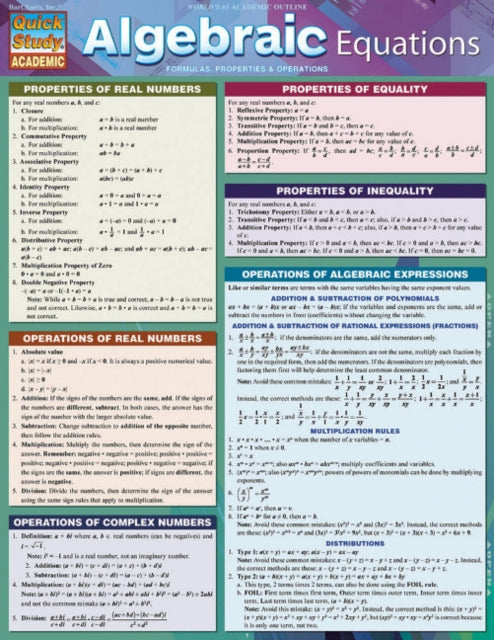 Algebraic Equations