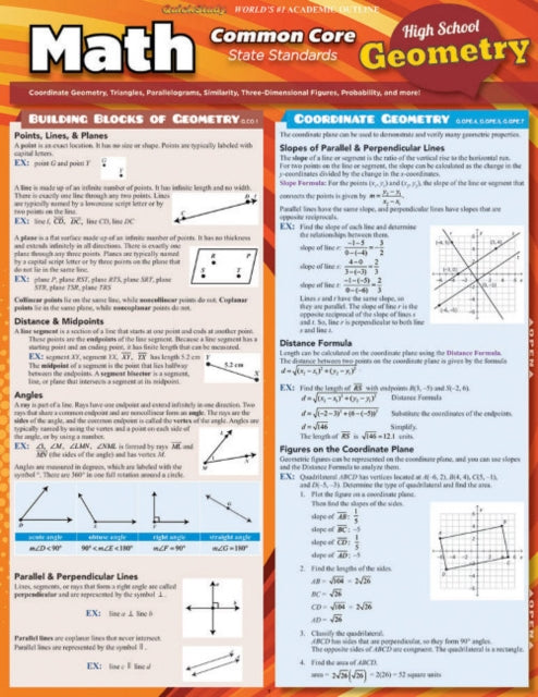 Math Common Core Geometry - 10Th Grade