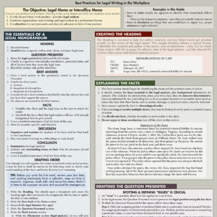 Legal Writing: QuickStudy Laminated Reference Guide