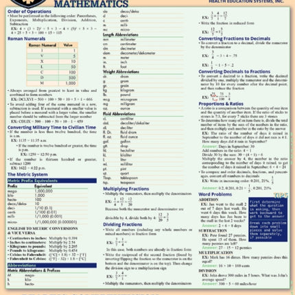 Nursing HESI A2: a QuickStudy Laminated Reference & Study Guide