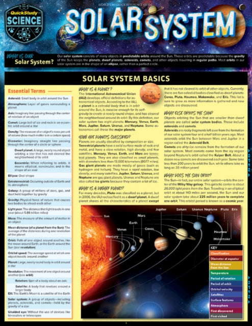 Solar System: a QuickStudy Laminated Reference Guide