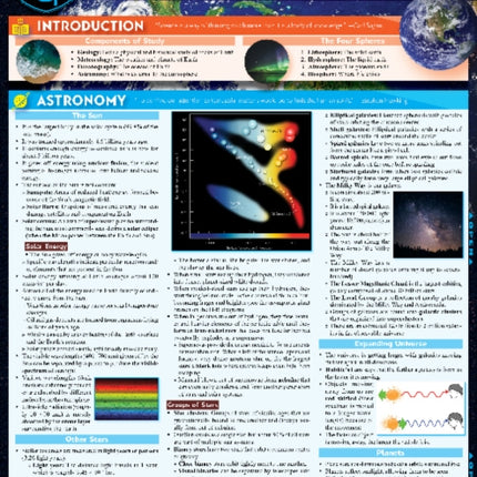 Earth Science: A Quickstudy Laminated Reference Guide