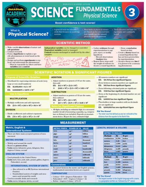 Science Fundamentals 3 - Physical Science