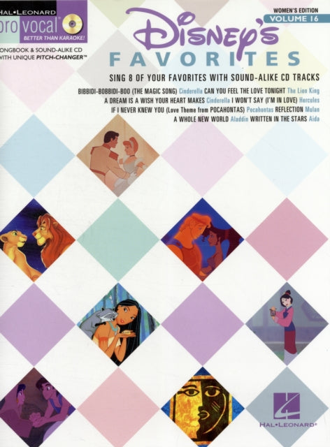 Disney Favorites Pro Vocal Womens Edition Volume 16