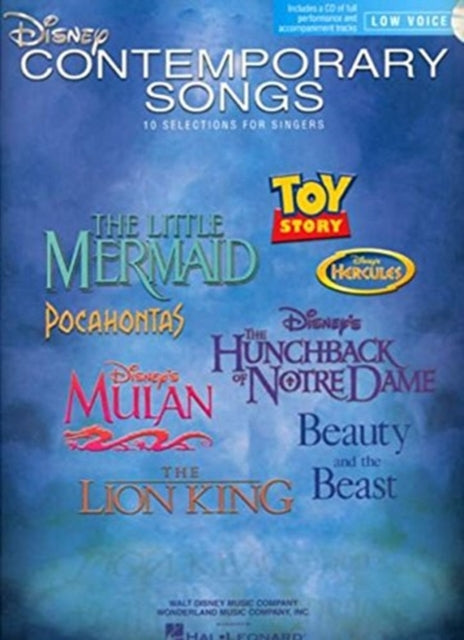 Disney Contemporary Songs: 10 Selections for Singers - Low Voices