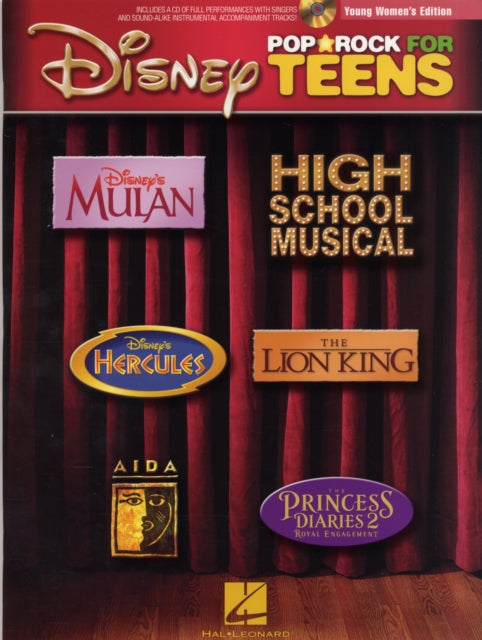 Disney Pop And Rock For Teens Young WomenS