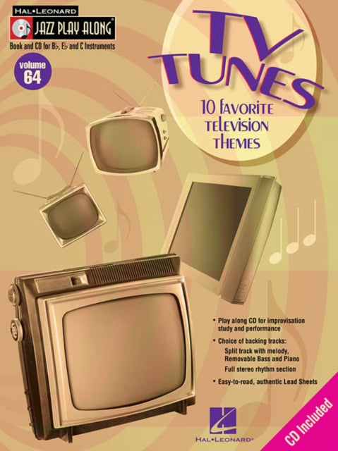 TV Tunes 10 Favorite Television Themes With CD Hal Leonard Jazz PlayAlong Jazz PlayAlong Volume 64