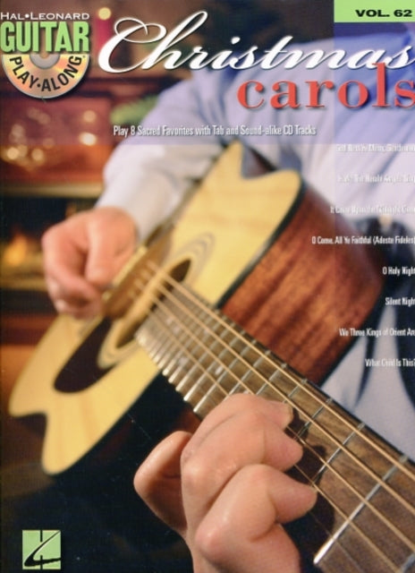 Christmas Carols Guitar PlayAlong Volume 62 With CD Hal Leonard Guitar PlayAlong Guitar Play Along Book  CD