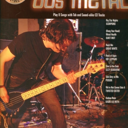 Bass Play Along Volume 16 80S Metal Bass Guitar BookCd