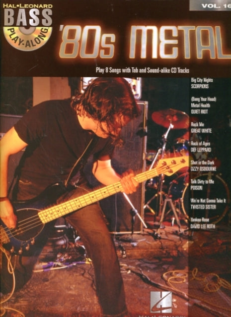 Bass Play Along Volume 16 80S Metal Bass Guitar BookCd