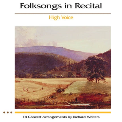 Folksongs In Recital High Voice Book2Cd