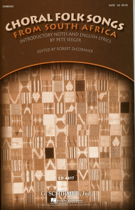 Choral Folk Songs from South Africa