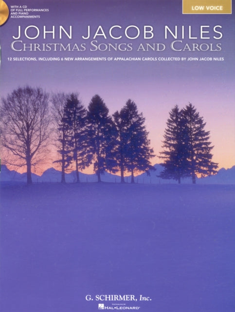 John Jacob Niles Christmas Songs and Carols Low Voice