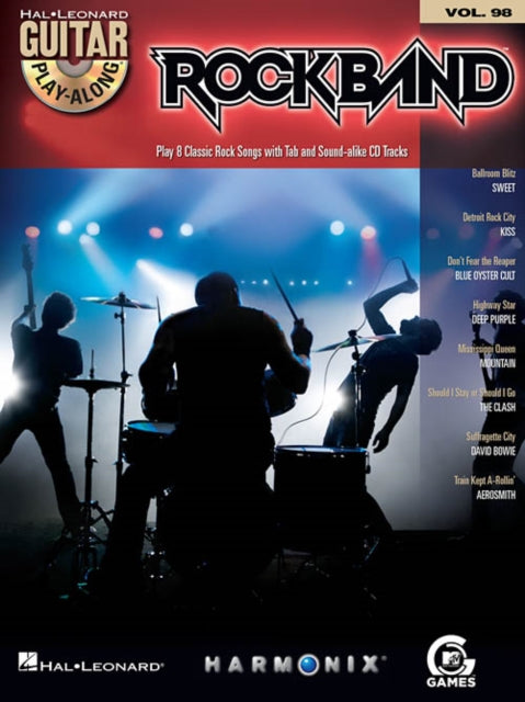 Guitar Play Along Volume 98 Rockband Guitar Tab BookCd Hal Leonard Guitar PlayAlong