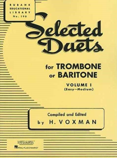 SELECTED DUETS FOR TROMBONE VOL 1