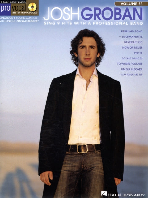 Pro Vocal Volume 33 MenS Edition Josh Groban Vce