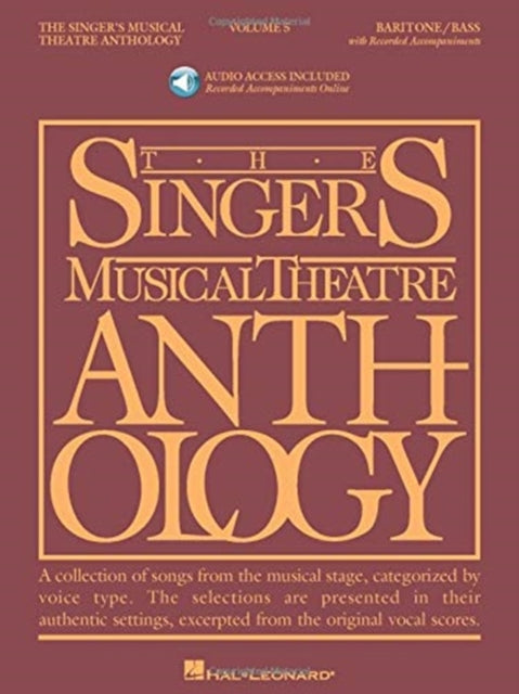 Singer's Musical Theatre Anthology - Volume 5: Baritone/Bass Book with Online Audio