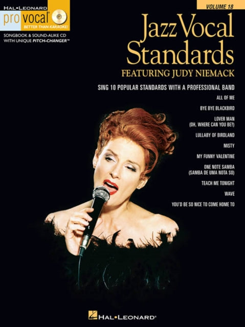 Jazz Vocal Standards Sing 10 Popular Standards with a Professional Band With CD Hal Leonard Pro Vocal Numbered Pro Vocal Womens Edition Volume 18