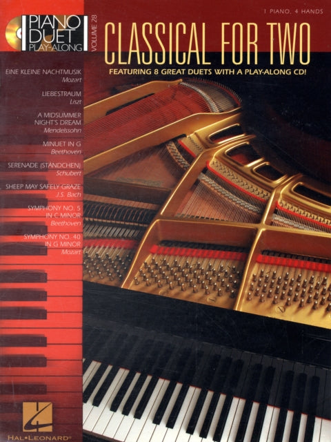 Classical for Two: Piano Duet Play-Along Volume 28