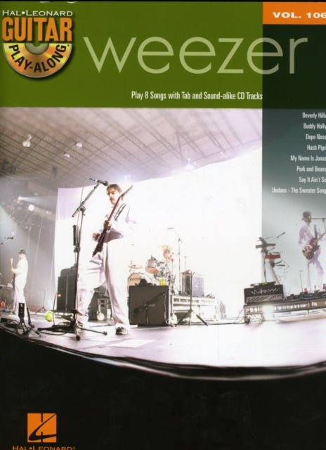 Guitar PlayAlong Volume 106 Weezer Gtr BookCd Hal Leonard Guitar PlayAlong