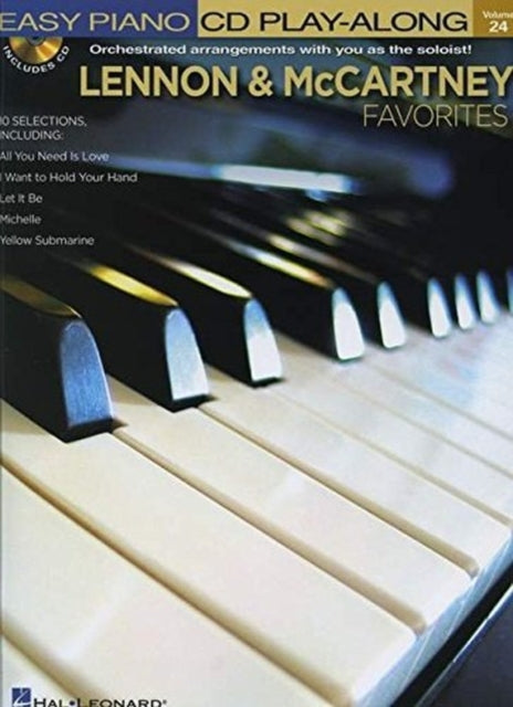 Lennon  McCartney Favorites With CD Audio Easy Piano CD PlayAlong Hal Leonard