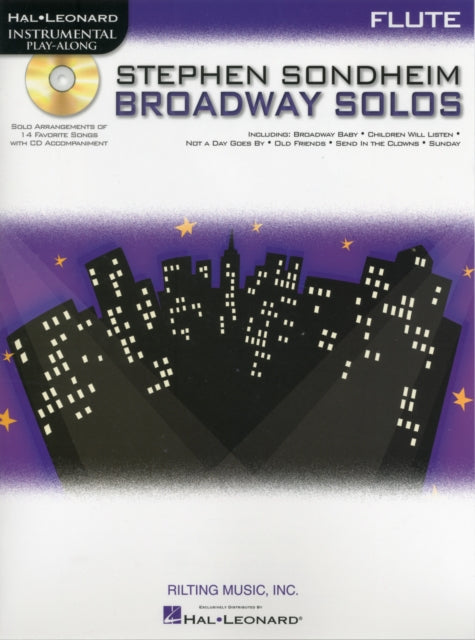 Instrumental PlayAlong Stephen Sondheim Broadway Solos  Flute Hal Leonard Instrumental PlayAlong