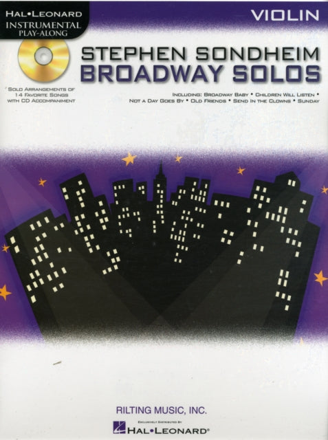 Instrumental PlayAlong Stephen Sondheim Broadway Solos  Violin Hal Leonard Instrumental PlayAlong