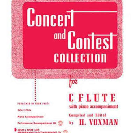 Concert and Contest Collection for C Flute Solo Book with Online Media Rubank Educational Library