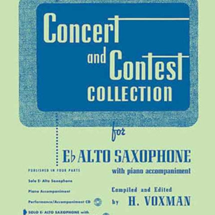 Concert and Contest Collection for Eb Alto Saxophone Solo Book with Online Media