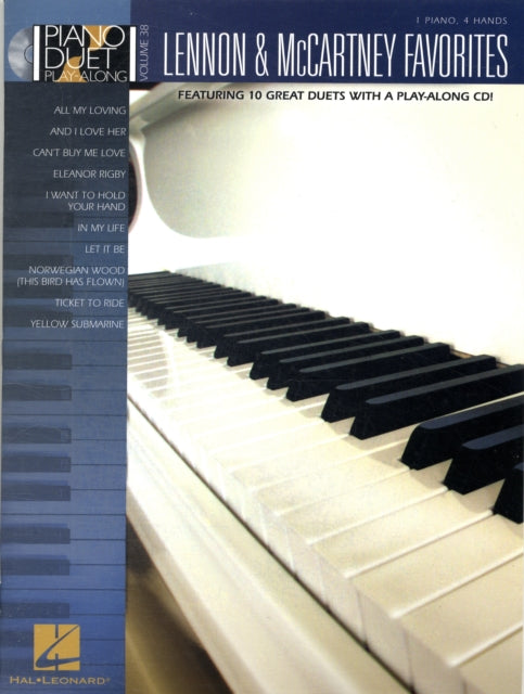 Piano Duet Play Along Volume 38 Lennon  Mccartney Favorites Pf BkCd