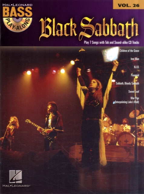 Black Sabbath: Bass Play-Along Volume 26