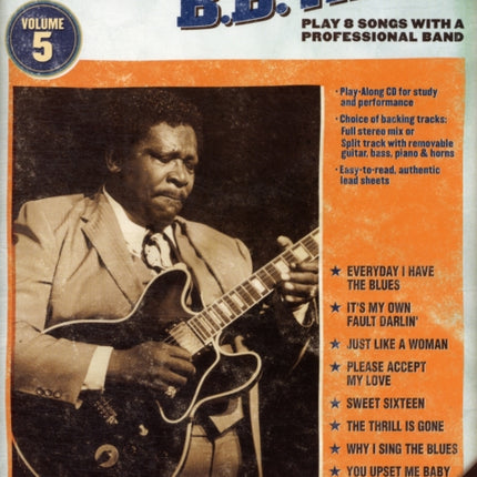 Blues Play Along Volume 5 B B King BookCd Hal