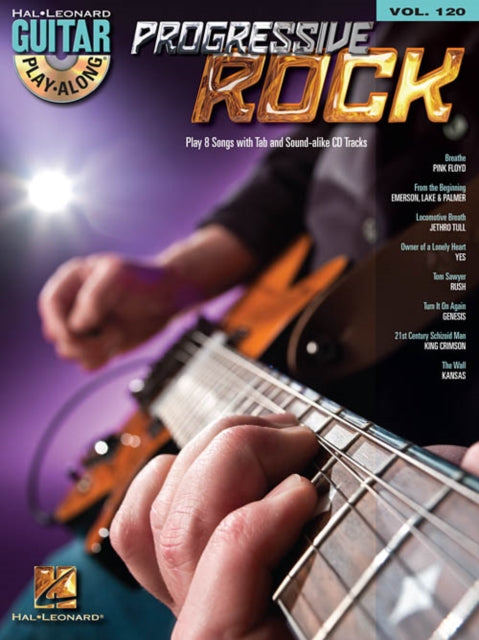 Guitar Play Along Volume 120 Progressive Rock Guitar BookCd Hal Leonard Guitar PlayAlong