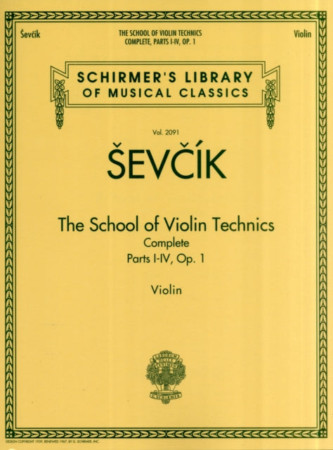 The School of Violin Technics Complete, Op. 1