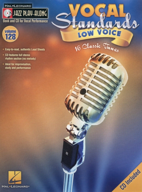 Vocal Standards Low Voice Jazz PlayAlong Volume 128 Hal Leonard Jazz PlayAlong