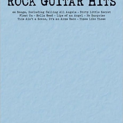 Rock Guitar Hits - Budget Book: Budget Books