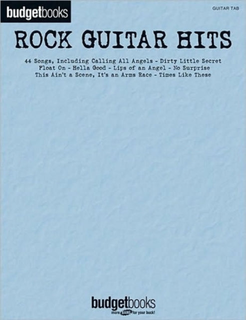 Rock Guitar Hits - Budget Book: Budget Books