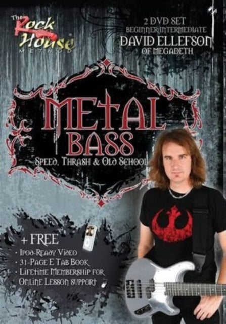 David Ellefson Megadeth Metal Bass DVD NTSC